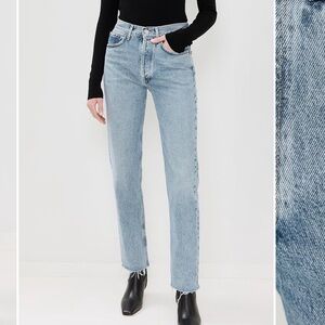 AGOLDE Lana Jean Mid Rise Vintage Straight Crop